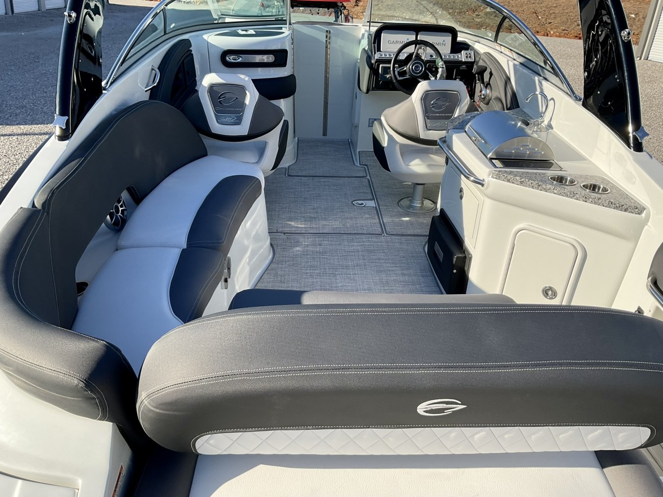 A single engine stern drive is sometimes called an Inboard/Outboard, reflecting its design. It is designed so that its engine is inside and enclosed by the boat, while the propulsion system (out drive) is outside of the boat and in the water.