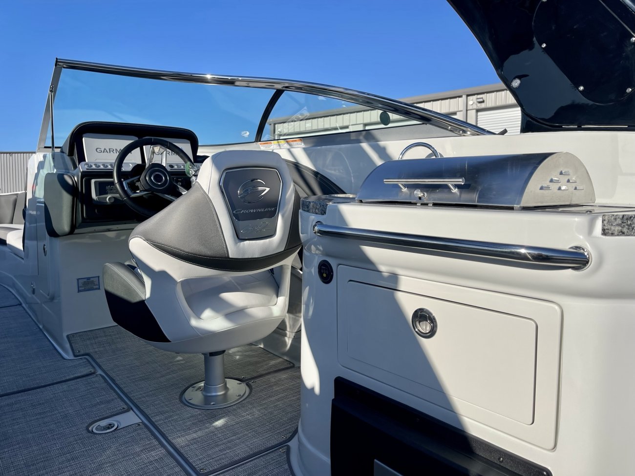 Wakeboarders want a giant wake to launch from as they cross from left to right behind the boat. With the engine set back against the transom, these boats carve a steep, large wake that riders love.
