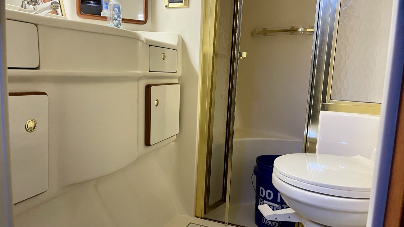 Cruisers are live aboard vessels that come in many configurations.  Most common are express cruisers that have open cockpits. All have the amenities to overnight.